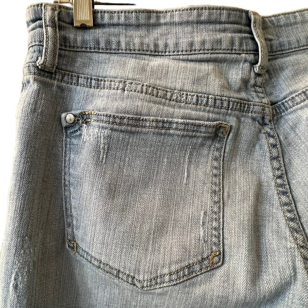 Anthropologie Pilcro and the Letterpress Jeans Womens 29 Blue Fit Hyphen Fringe - Picture 8 of 14